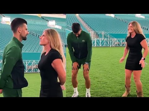 Djokovic's Reaction When UFC Fighter Kayla Harrison SCARED Him after He Beat Musetti - Miami 2025