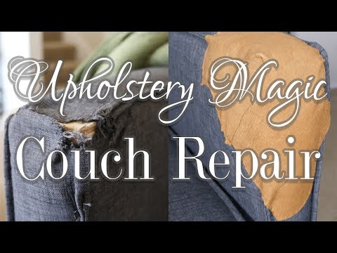 YouTube video about: How to fix hole in couch from dog?