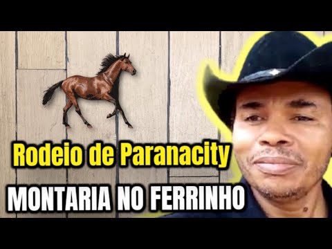 Montaria em cavalo no estilo cutiano no Rodeio de Paranacity