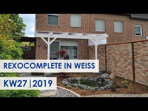 Klassiker! Holz-Terrassendächer in Weiß (Kundenbilder KW 27/2019)