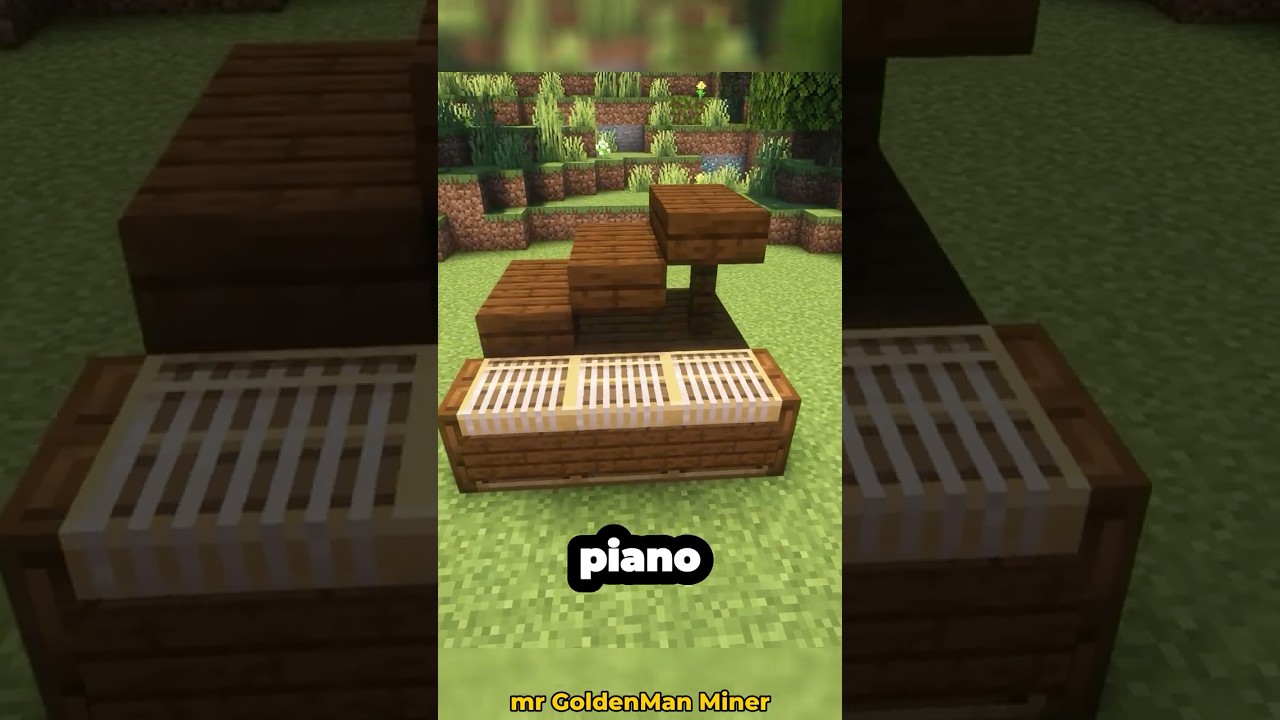 How to build Grand Piano in Minecraft  #minecraft