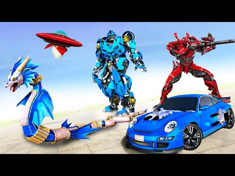 Robot Ular Anaconda Berubah Jadi Robot Bumble Bee | Snake Robot Car Transforming Games #Part2
