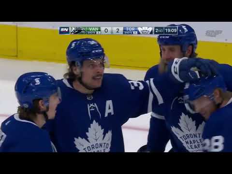 Auston Matthews 36th of the Season vs Vancouver Canucks w/Joe Bowen Commentary (29/4/2021)