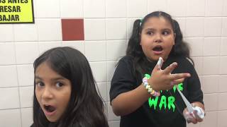 Making SLIME in Summer School (ALMOST GOT CAUGHT)