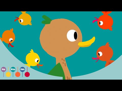 Five Little Ducks Song - Nursery Rhyme  | ItsyBitsyKids