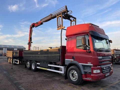 New In Stocklist For Sale: DAF CF85 460 EURO 5 SPACE CAB 6X2 BRICK GRAB DRAWBAR OUTFIT–2011–PN11 HVL