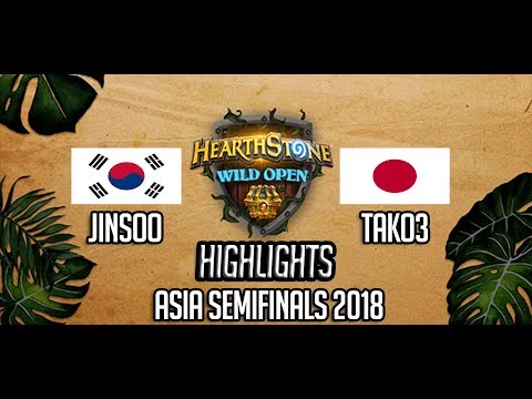 HEARTHSTONE WILD OPEN HIGHLIGHTS | Jinsoo vs Tako3 | Asia Regionals Semifinal | 2018