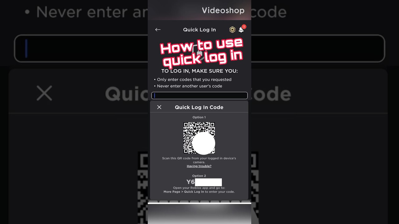 Roblox quick login how to use mobile/website/ pc