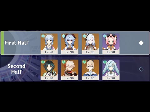 3.4/3.5 Spiral Abyss, Mono Cryo & Anemo Teams - (Floor 12, 9★)