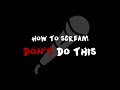 Voice Acting Tips How To Scream