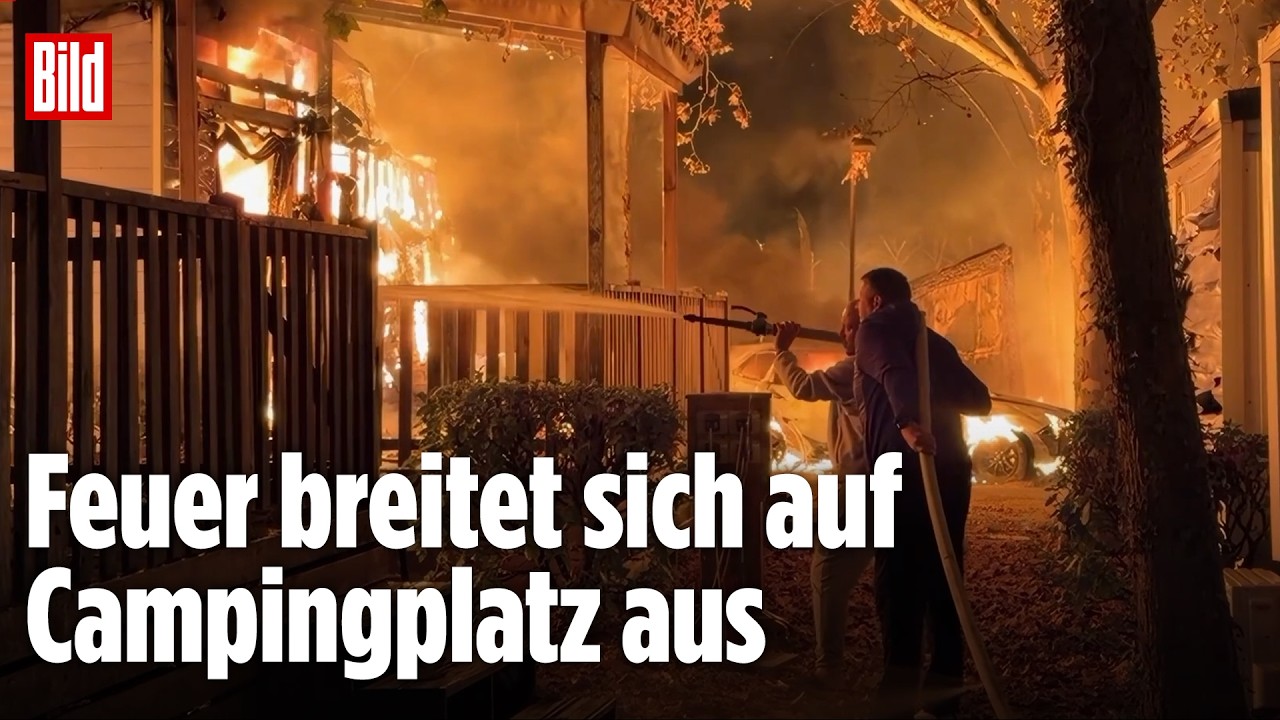 FEUERDRAMA AM GARDASEE: Campingplatz brennt, 24 Menschen verletzt
