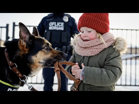 The police dog wouldn't leave until the little girl led him – the truth shocked the city.