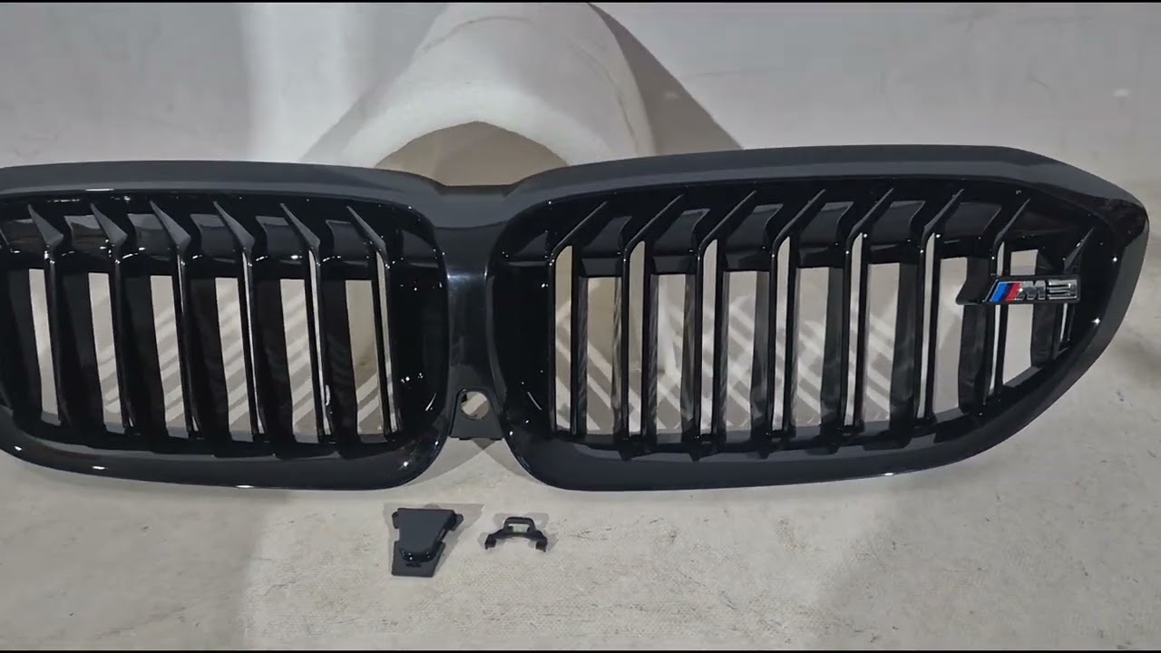 BMW 3 Series G20/G21 2018- M-Look V1 Kidney Grilles (2018-2022, Gloss Black) Video 1