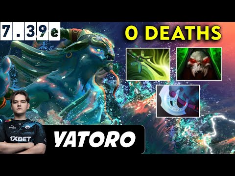 Yatoro Morphling Safelane 0 Deaths - Dota 2 Patch 7.39e Pro player Full Gameplay