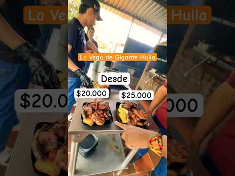 Restaurante campestre en la vereda La Vega de Gigante Huila, con platos desde $20,000 en adelante