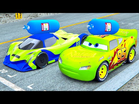 Lightning McQueen NOS Edition vs Devel Sixteen NOS Edition - Drag Race 10 KM