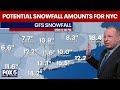 NYC could see 1 foot of snowfall this weekend