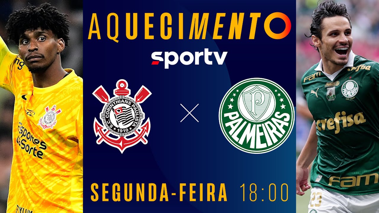 CORINTHIANS X PALMEIRAS | AQUECIMENTO AO VIVO E COM IMAGENS | BRASILEIRÃO 2024 | #live | sportv