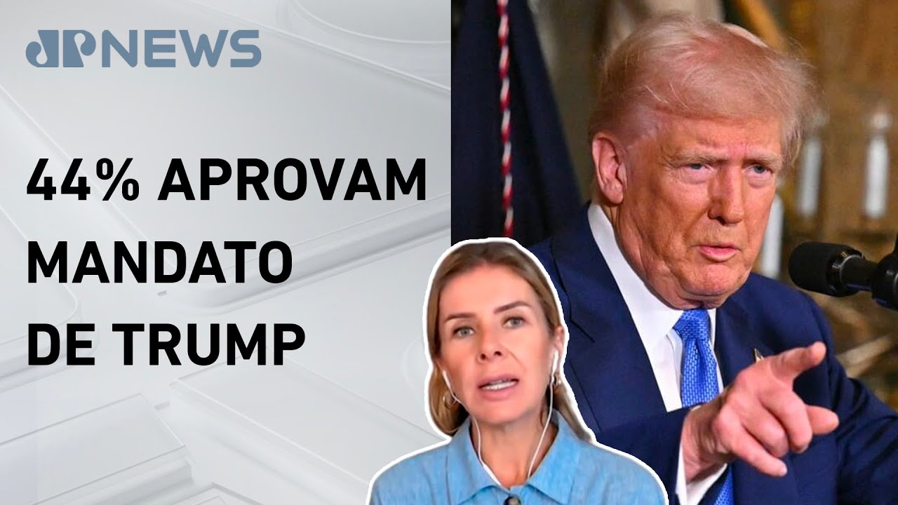 Pesquisa mostra desaprovação de 51% ao governo de Trump; Deysi Cioccari comenta