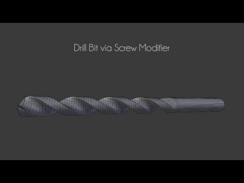 Basic Solids #3 - Drill Bit via Screw Modifier