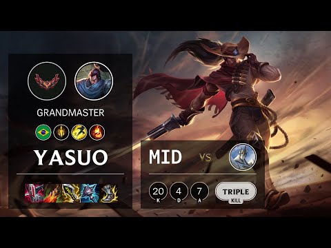 Yasuo Mid vs Galio - BR Grandmaster Patch 12.5