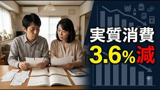 実質消費3.6％減、8か月連続マイナス　日本の家計で何が起きている？