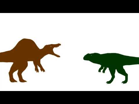 Cretaceous Carnage   Carcharodontosaurus VS Spinosaurus-Dinosaurs Vs Humans
