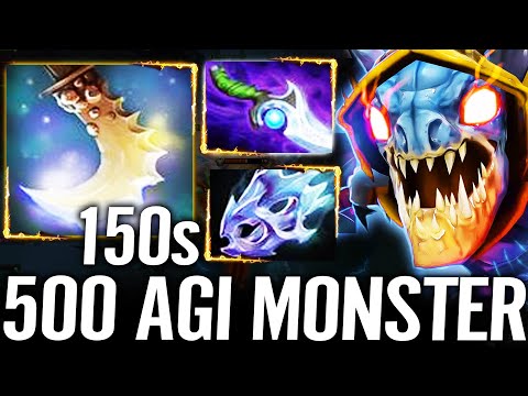🔥 500+ AGI Grandmaster SLARK RAMPAGE — Butterfly + Moonshard 100% Unstoppable Monster Dota 2 Pro
