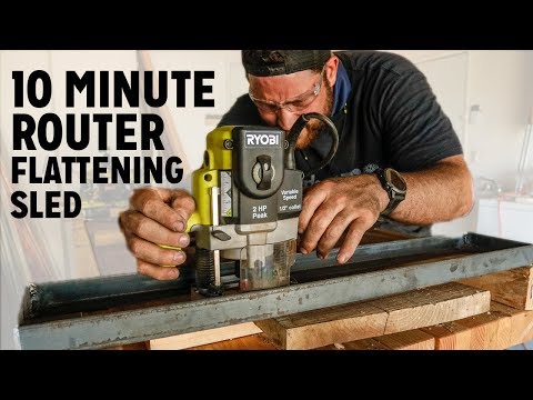 10 Minute Router Flattening Sled