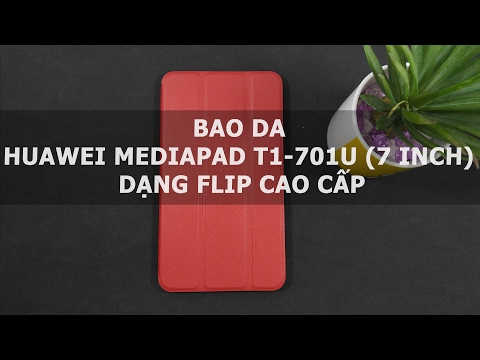 Bao da Huawei Mediapad T1-701u (7 Inch) dạng flip cao cấp - Đồ Chơi Di Động .com