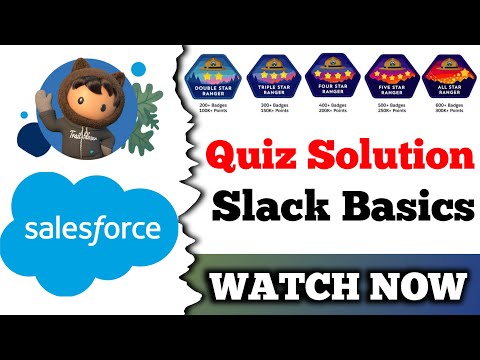 Slack Basics | Salesforce Trailhead | Quiz Solution