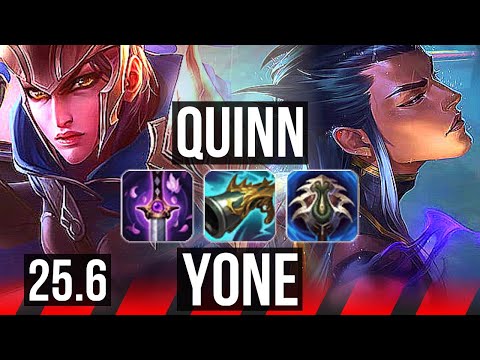 QUINN vs YONE (TOP) | 15/3/10, Dominating | KR Diamond | 25.6