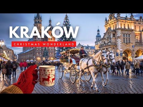 🇵🇱 Krakowski Jarmark Bożonarodzeniowy: Wieczorny spacer, jedzenie uliczne i świąteczny urok!