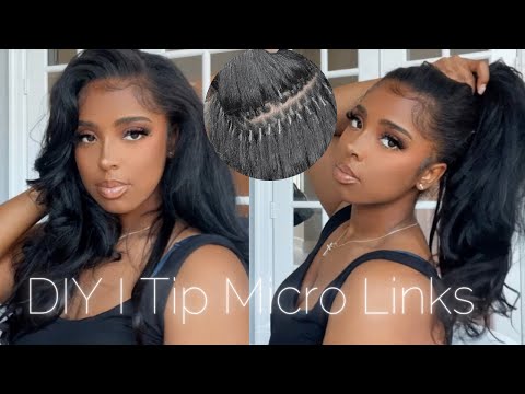 How To Do Your Own Micro link I Tip Extensions Light...