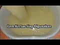 Percobaan Membuat Lem Kertas Dari Ubi Kayu