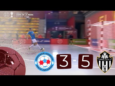 📺 RESUMEN | Penya Esplugues - Torreblanca Melilla (3-5) | Cuartos de Final #CopaDeLaReinaFutsal 2021