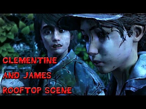 Walking Dead Final Season - Clementine and James [Rooftop Scene Model Swap]
