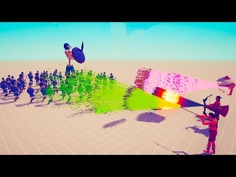 100x SKELETON + GIANT vs 3 RANGED GODS | TABS - Totally Accurate Battle Simulator