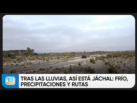 Tras las lluvias, así está Jáchal: frío, precipitaciones y rutas