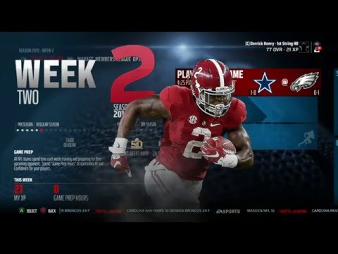 Derrick Henry w/ Cowboys Connected Franchise Ep.2 Madden 16