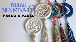 Mini mandala de crochê | PASSO A PASSO - Fácil de fazer