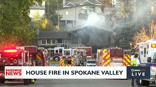 House fire in Spokane Valley