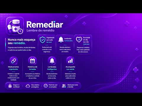 Remediar: Lembrete de Remédio video thumbnail