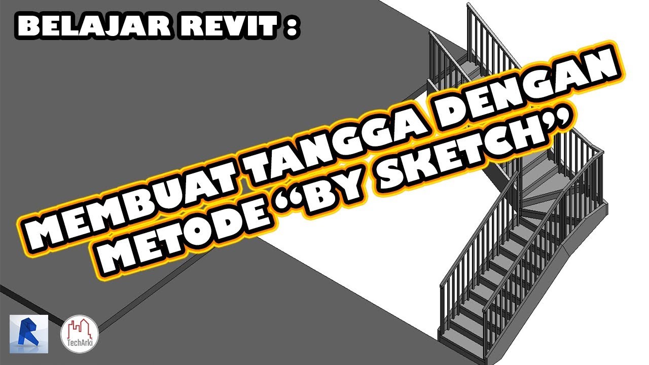 BELAJAR REVIT : Bikin Tangga kurang dari 5 MENIT di Revit! 🔥🔥 | Tutorial Untuk Pemula