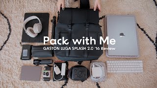 Pack with Me | 2週間のハンブルク滞在準備 | 16インチMacbookもカメラも入る万能おしゃれリュック | Gaston Luga | 北欧デザイン | PR #ドイツ生活
