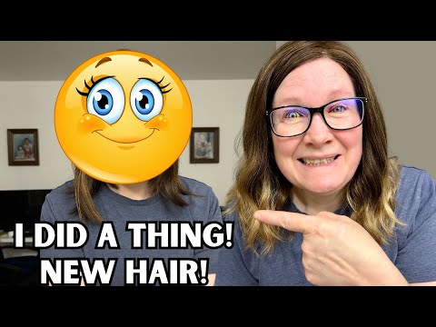 I did a thing!  New wig!  Menopause hair loss.
