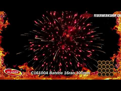 Kaliber 100 mm Grossfeuerwerkbatterie *4" cake, 16ran*