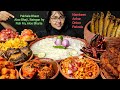 Eating Panta Bhaat, Aloo Bharta, Achar, Onion Pakoda, Baingan Fry | Big Bite | Asmr Eating | Mukbang
