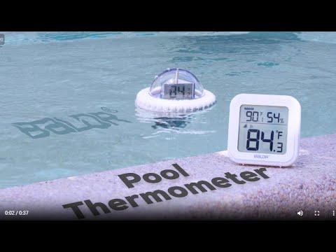 BALDR Wireless Pool Thermometer - Swimming Pool and Pond Temperature Monitor with Indoor Display