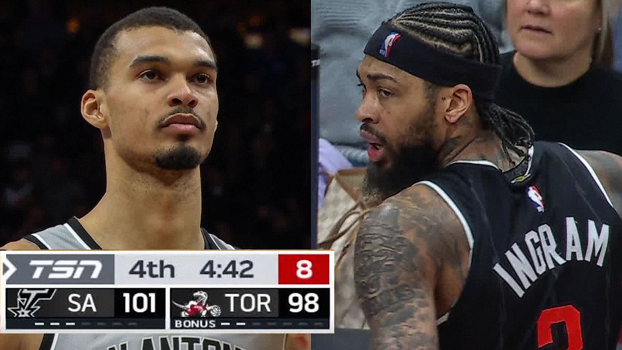 Final 4:43 CLOSE ENDING Spurs at Raptors | February 25, 2026